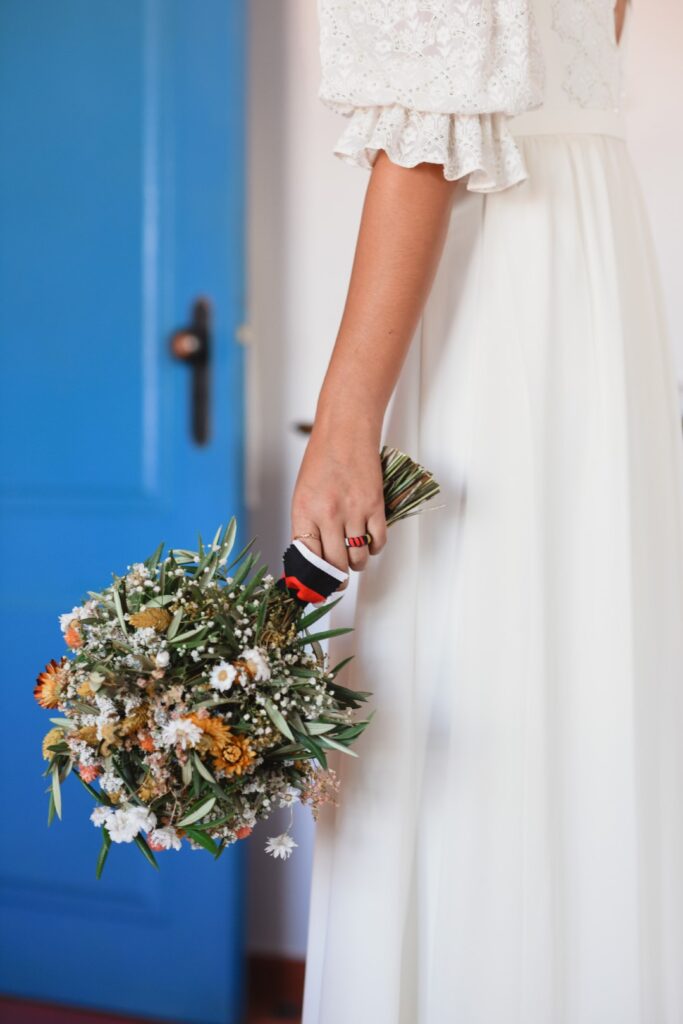 Fotografia de Casamento. Preparação Noiva. Pormenor de Bouquet.